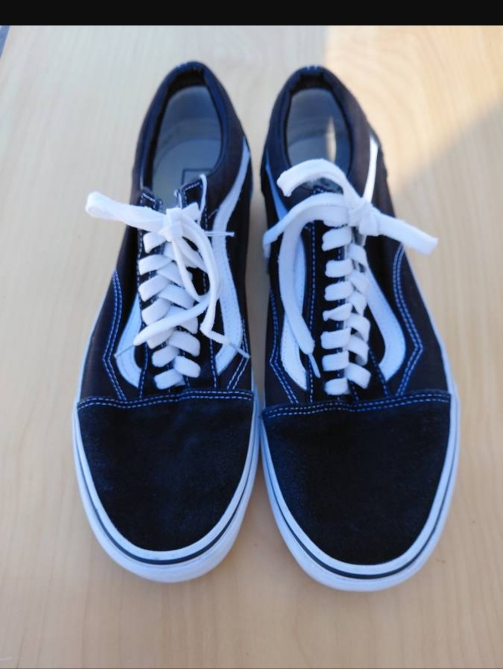 Mens Van's Black and White Skate Sneakers - Men's Casual Shoes